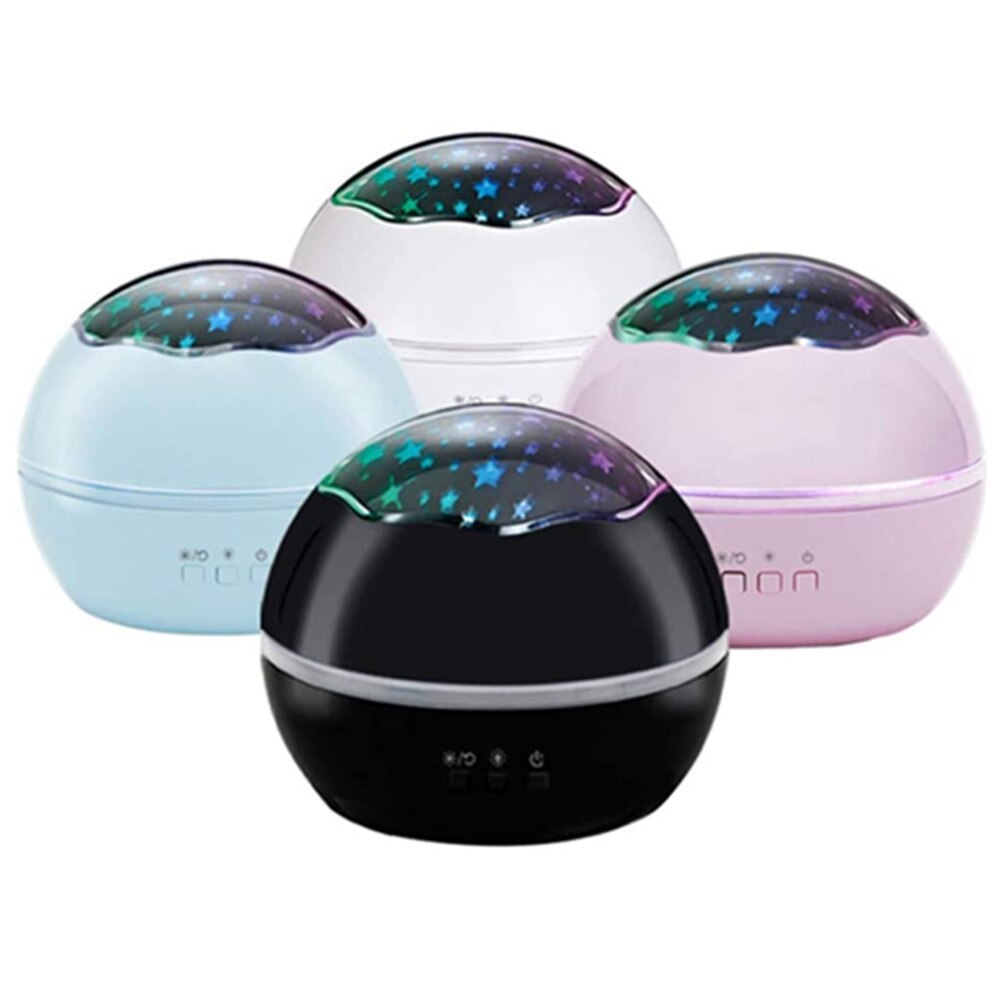 Ster Maan Ocean World Roterende Projector Nachtlampje Led Sterrenhemel Bal Projectie Lamp Voor Baby Slapen Kid Slaapkamer