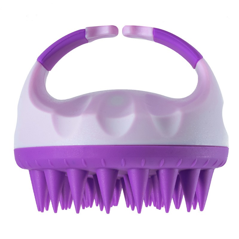 Scalp Scrubber Shampoo Brush Massager Clean Scalp Comb With Handle Hair Washing Brush Scalp Exfoliator Brush Head Scrubber Tools: green