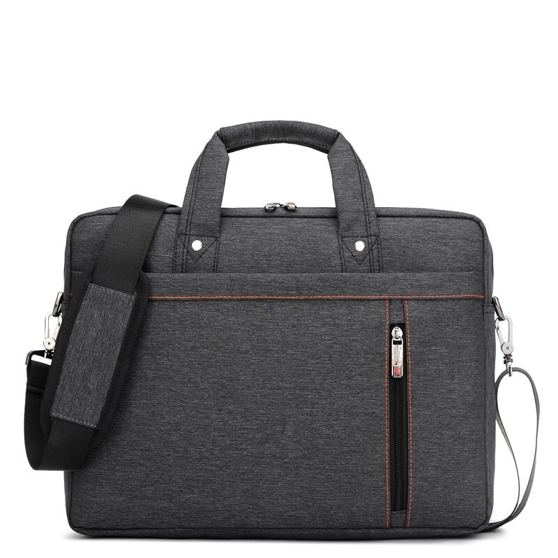 Laptop tas 15.6 inch schoudertas Handtas voor mannen vrouwen aktetas Informatie tas computer handtas Messenger Tassen waterdicht: black / 12 inch