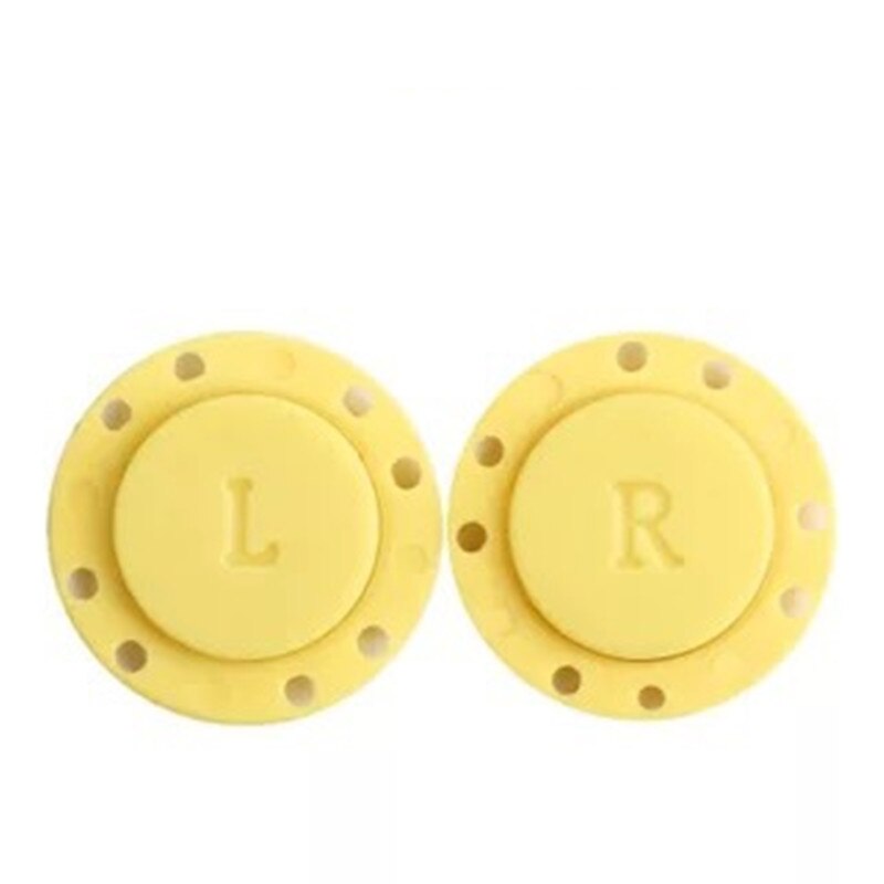 Boutons de fixation magnétiques invisibles en PVC, une paire de boutons de fermeture automatiques pour sac de pardessus, accessoires de vêtement, scrapbooking, bricolage: 26mm / yellow