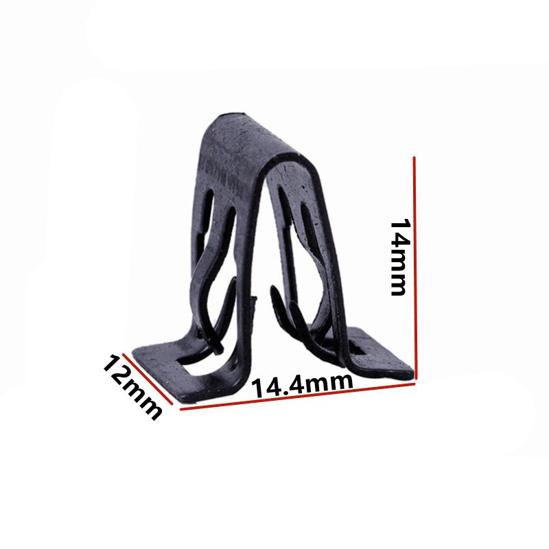 Auto U-Type Metalen Ijzeren Klem Center Console Dashboard Geluid Radio Cd Dvd Navigatie Panel Fasteners Clips Rivet Auto snap Gesp: 10Pcs D632