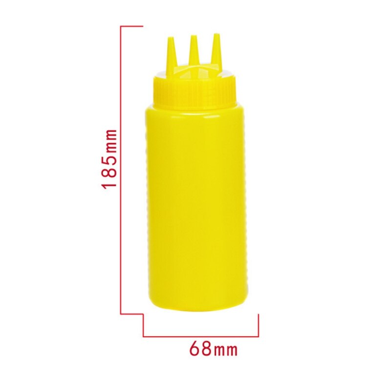 Bouteille à salade en plastique 3 trous | Bouteille à presser, Sauce tomate, bouteille de Sauce, bouteille de confiture pour la cuisine 340/460/680ml