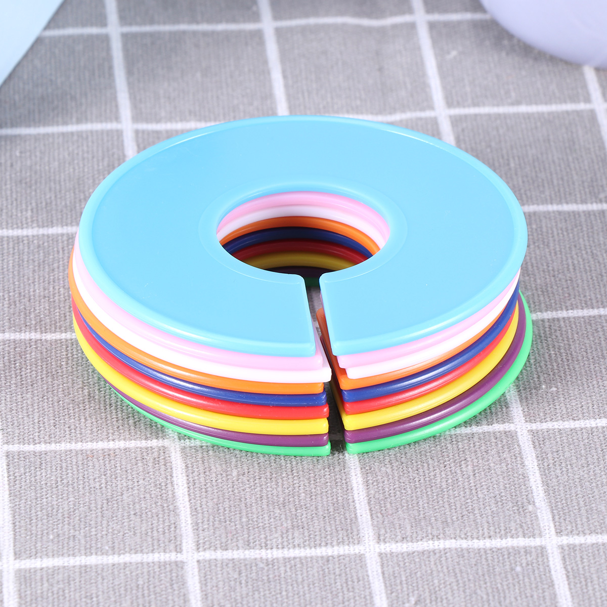 Kleding Maat Verdelers Plastic Garderobe Ronde Kleding Hanger Cirkel Voor Home Store