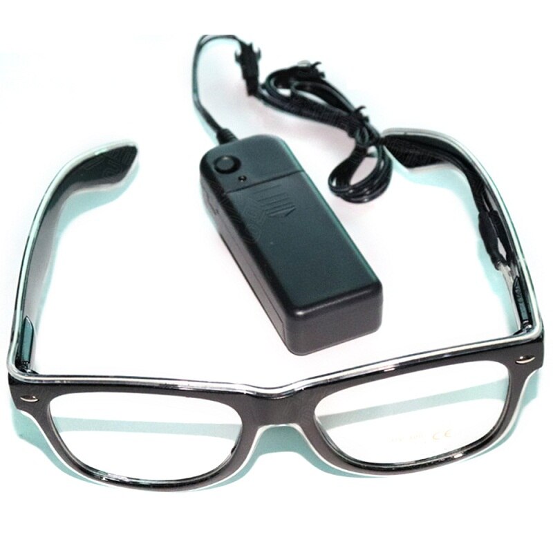 LED Glasses Flash Luminous Blind Eyewear Sound Control Cold Light Eye Blinking Glowing Glasses Carnival Dance Bar Party Xmas Toy