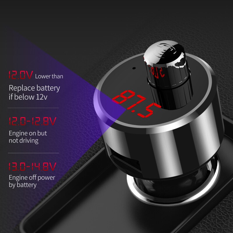 MEIDI Auto Bluetooth Fm-zender Radio Adapter Auto MP3 Speler Dual USB Car Charger Handsfree Car Kit