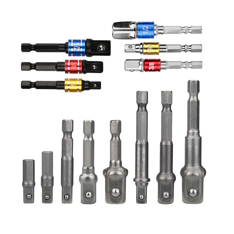 1/4 3/8 1/2 Socket Adapter Electric Drill Bit Scre... – Vicedeal