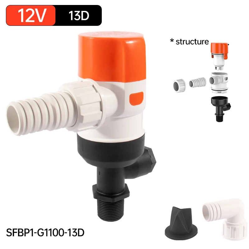 ​ SEAFLO 12V Aerator Live Bait Well Pump, Submersible Marine Cartridge Bilge Pump for Boat, Yacht, Saltwater & Freshwate: PURPLE