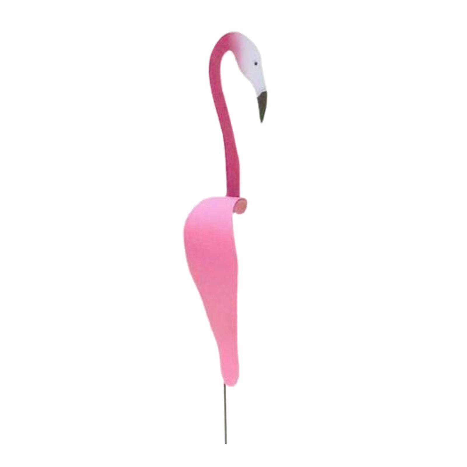 Trädgård flamingo vindindikator nyckfull roterande fågelskulptur helt underbar unik dynamisk fågelträdgård dekoration: Rosa