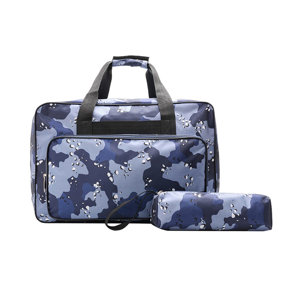 Viagem portátil armazenamento bolsa ferramenta sacos de bagagem bolsas durante a noite sacos de fim de semana unisex grande capacidade máquina costura: Dark Blue