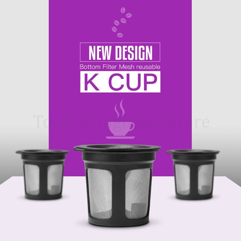Refillable Coffee Filter Cup Reusable Coffee Pod Filled Capsule Compatible With Keurig 2.0 1.0 K Cup Coffee Makers