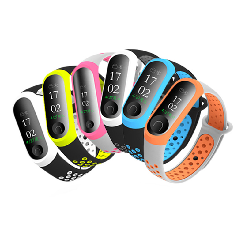 Hirsarmband 4 armband smart silikonarmband klocka sportarmband mesh dubbelfärgat armband vattentätt färgglatt klockband