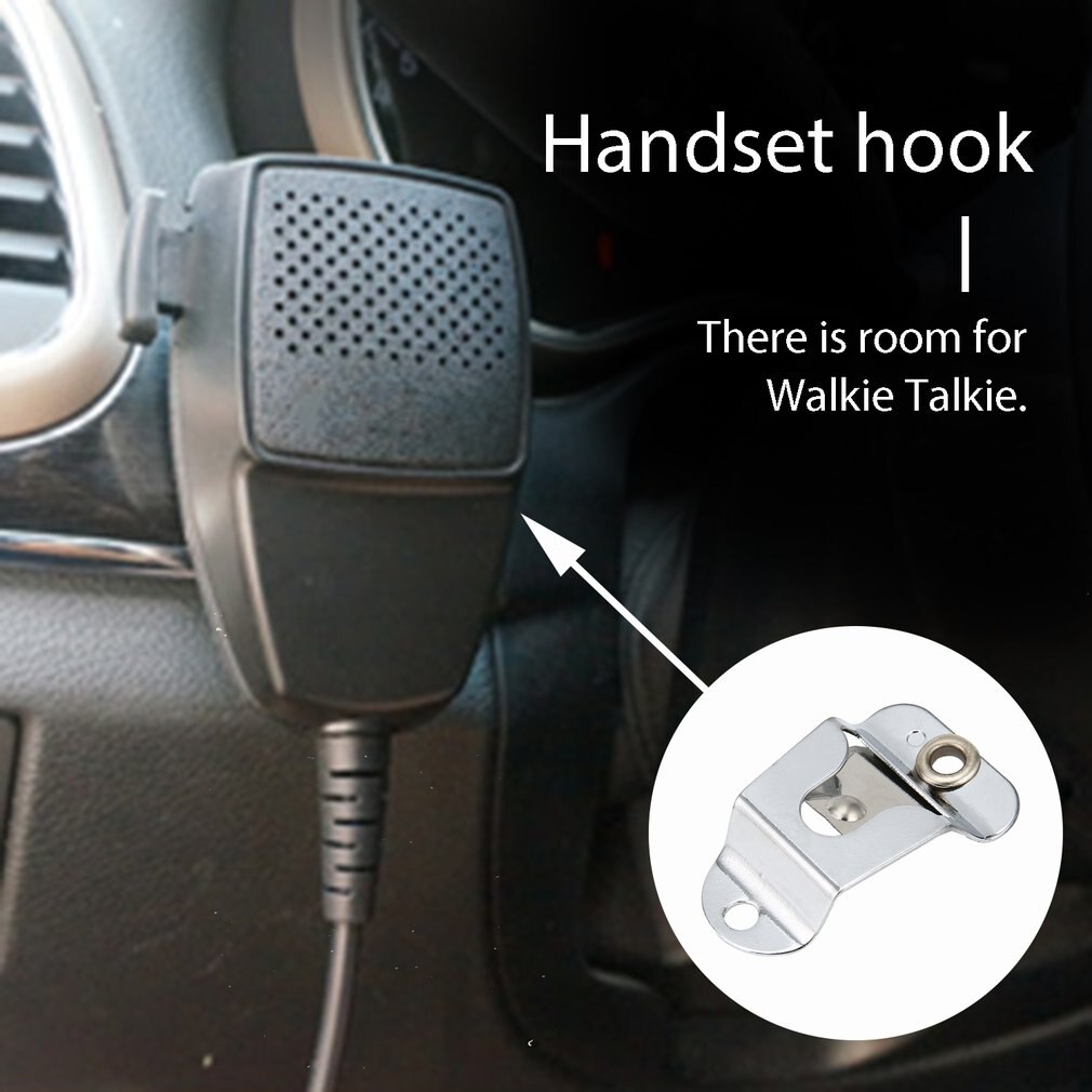 Microphone Hang Up Clip for Mobile Two-Way Handheld Holder