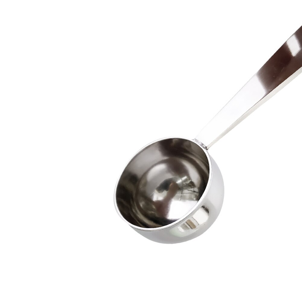 Cuchara de café Espresso 2 en 1, cuchara de té de café Café de acero inoxidable, cuchara medidora Tamper para café, té, utensilios de cocina