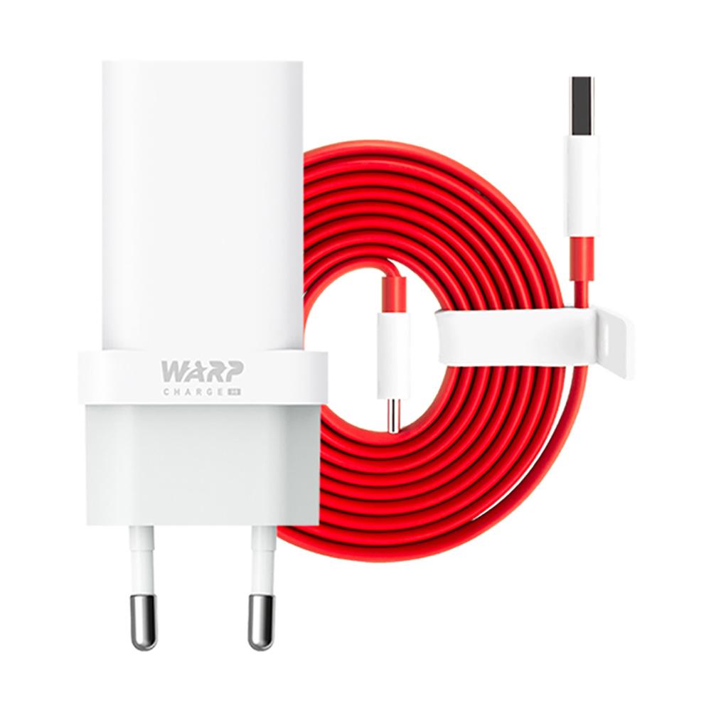 100% Official Original OnePlus Warp Charge 30 Power Adapter EU Charger 30W x1 150CM Type-C Cable x1