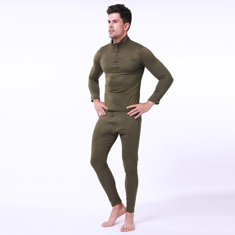 Winter Thermisch Ondergoed Sets Mannen Sneldrogend Anti-Microbiële Stretch Thermo Compressie Fleece Zweet Fitness Warme Lange Onderbroek