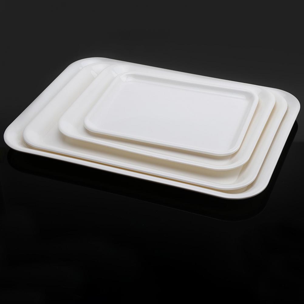 Serving Tray Square Rectangle Breakfast Sushi Snack Bread Dessert Cake Plate Stackable Decorative Serving Trays for Home