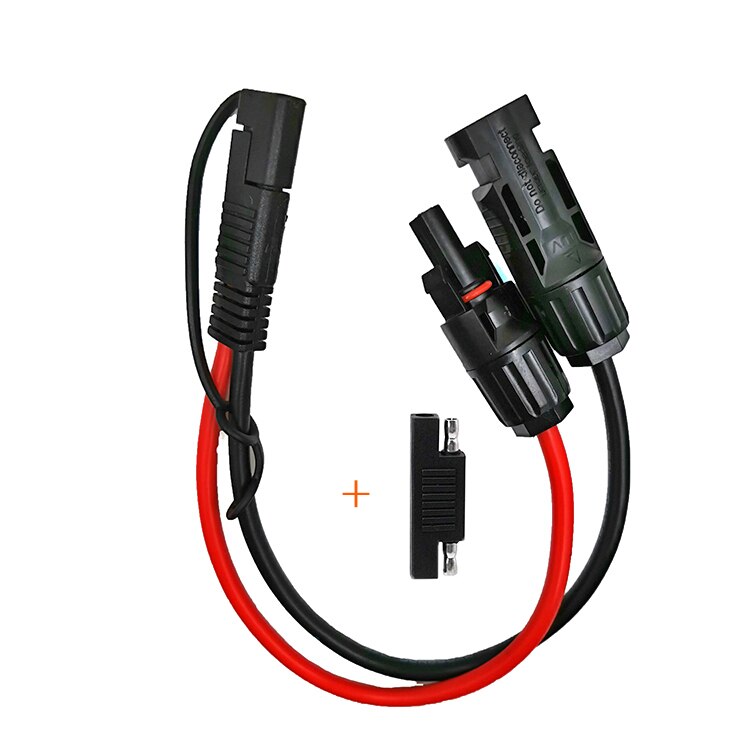 Solar Panel Connectors to DC Extension Cable 16AWG With DC 5.5mmx2.1mm,DC 3.5x1.35mm,DC 5.5x2.5mm And DC8mm Adapter: SAE Adapter