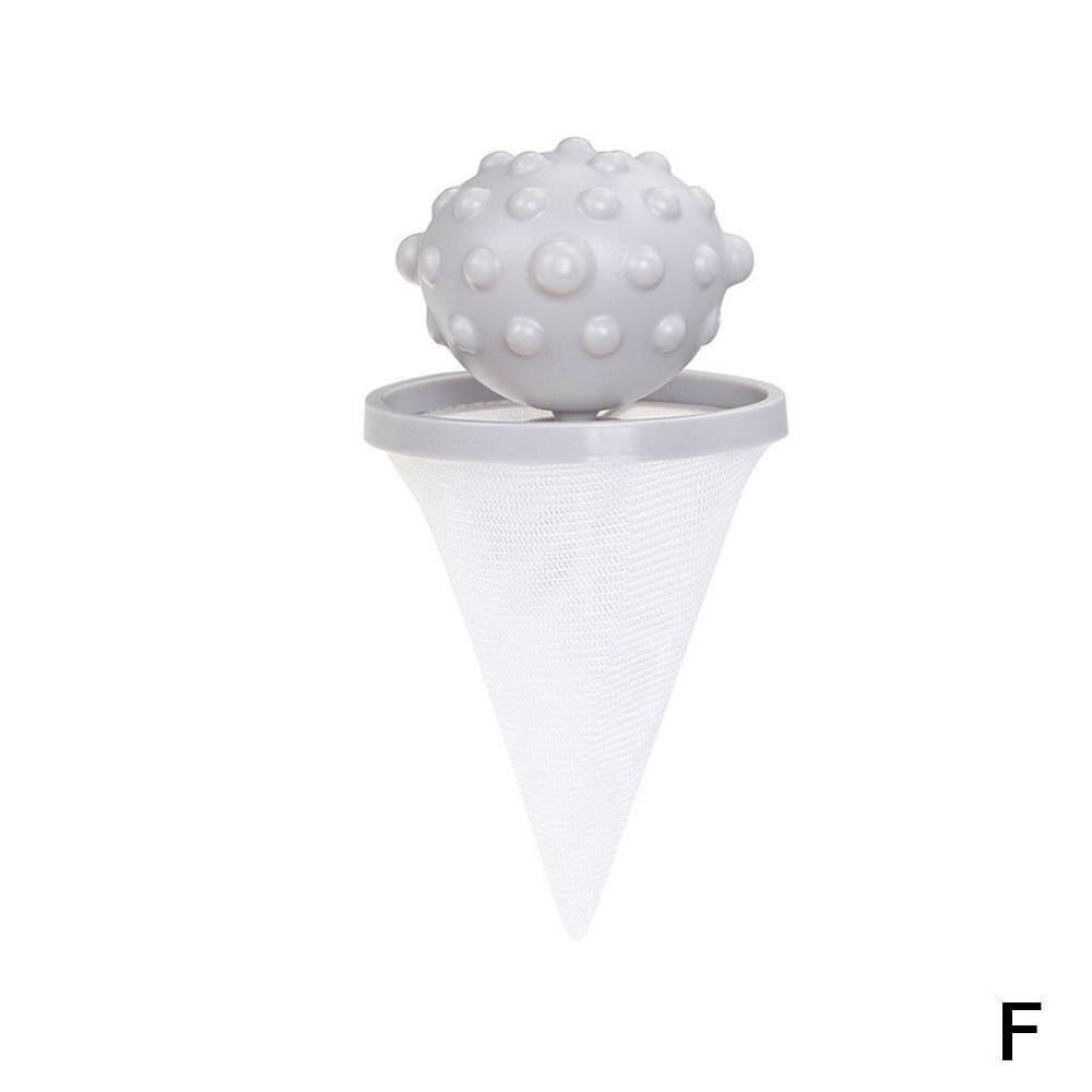 Floating Style Laundry Artifact Laundry Ball Flower Shape Mesh Bag Floating Lint Hair Catcher Dirt Catch Washing Machine: F