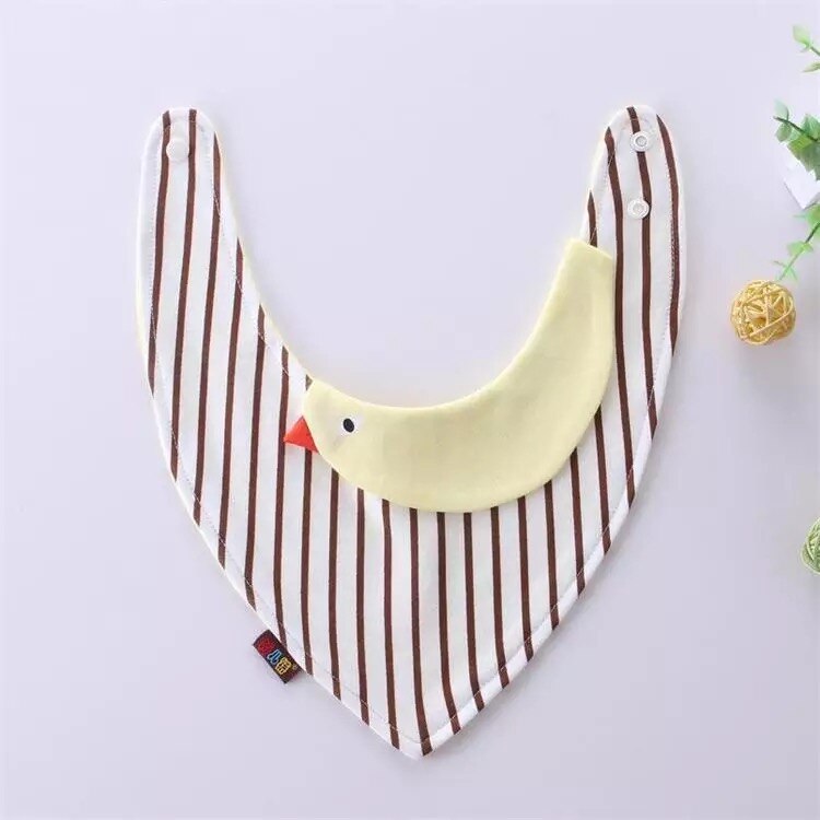 Reusable Washable Cotton Baby Bibs Burp Cloth Print Arrow Wave Triangle Bibs Cotton Adjustable Baby Meal Bib Infant Bibs: 2