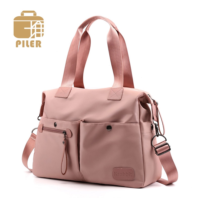 PILER Nylon Handbag - Waterproof Women's Tote - Single Strap - Doctor Shape - Zipper Closure