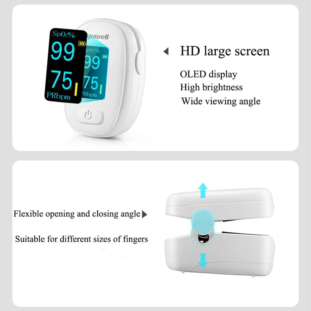 Xiaomi-oxímetro MI YX306 / YX102 / 303 Yuwell OLED, oxímetro de pulso para dedo, Clip para dedo, pulsómetro, monitor de ritmo cardíaco