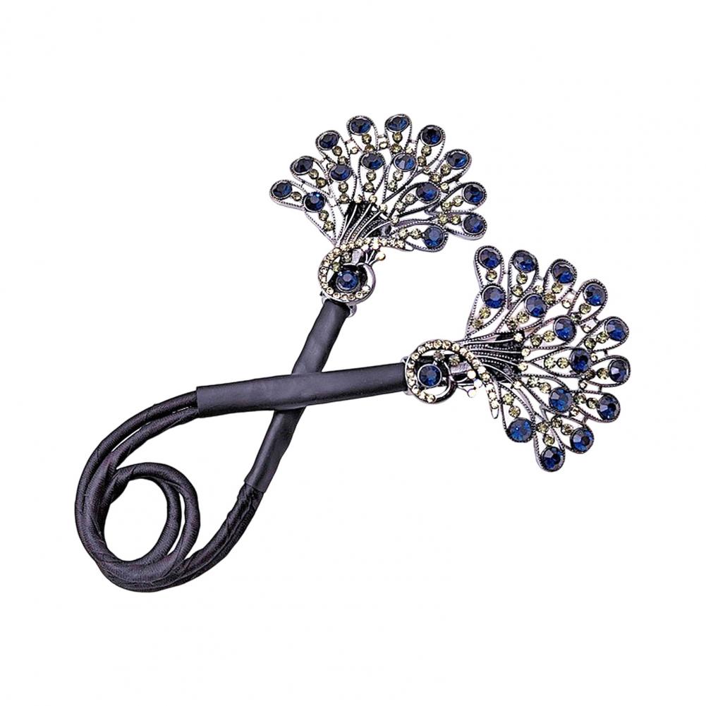 Easy Bun Creator Hair Bun Maker Women's Hair Styling Accessories Flower Fishtail Rhinestone Bun Maker Feather Curler Fast Snap: GRAY