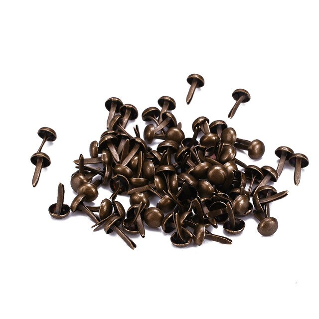 Makeup Beauty for Mini Brad 50PCS Health & Beauty Scrapbook Accessories Brads Nail Tips Round Decorative Nails Photo Frame: 5X8mm Bronze
