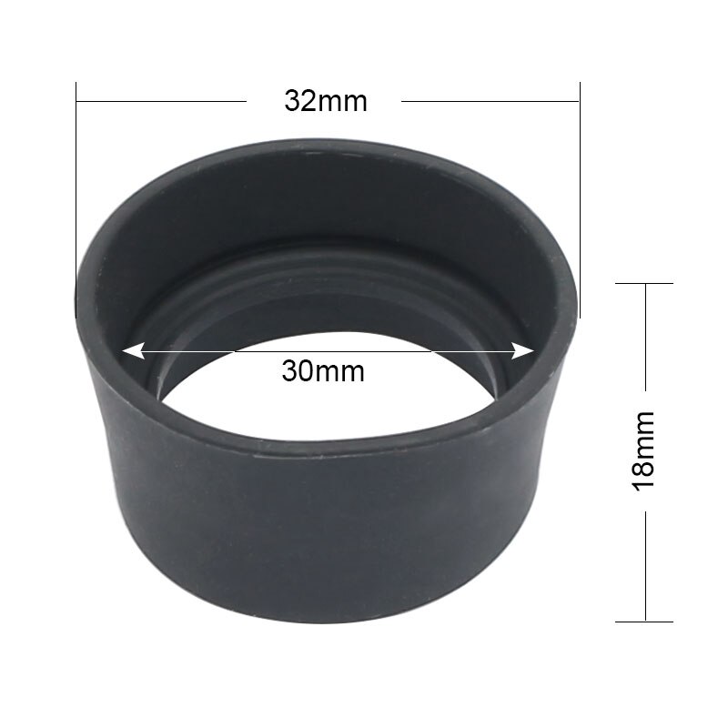 1 par de tapones de goma para los ojos, protectores oculares negros para microscopio de 29-30mm, binoculares, telescopio, diámetro interior de 30 mm