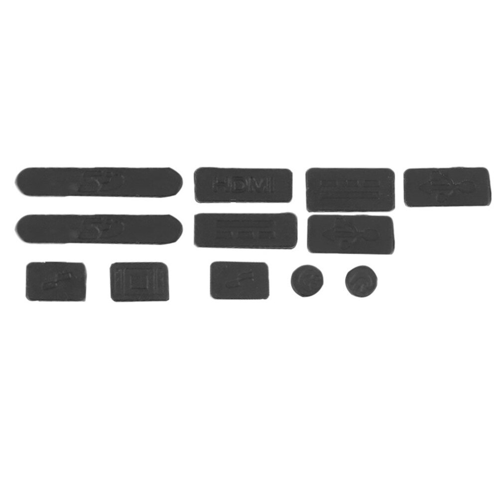 12 teile/satz Professionelle Silikon Anti-Staub Stecker Abdeckung Stopper Laptop Staubdicht USB Staub Stecker Abdeckung einstellen Geeignet Für Macbook