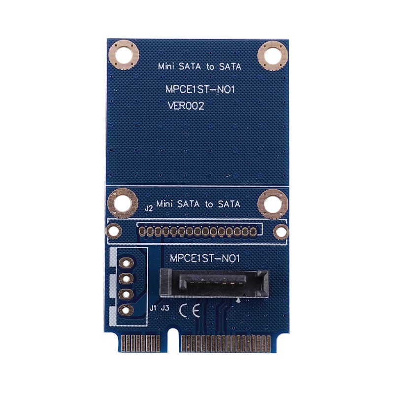 Msata Mini Pci-E Sata Ssd Slot To 7 Pin Sata Hdd Convert Card Adapter: Default Title