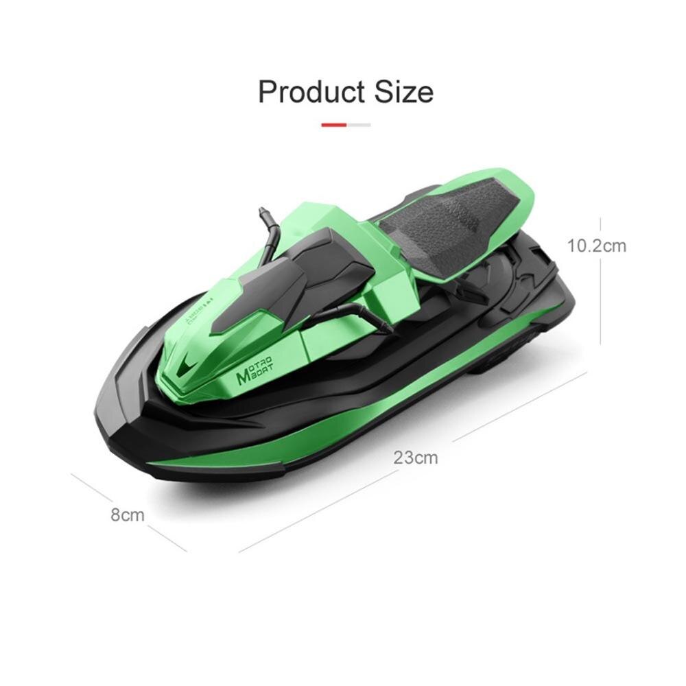 Juguetes de moto de agua con Control remoto, dos velocidades, vehículos RC, modelos de lancha rápida, juguetes al aire libre para chico, B2