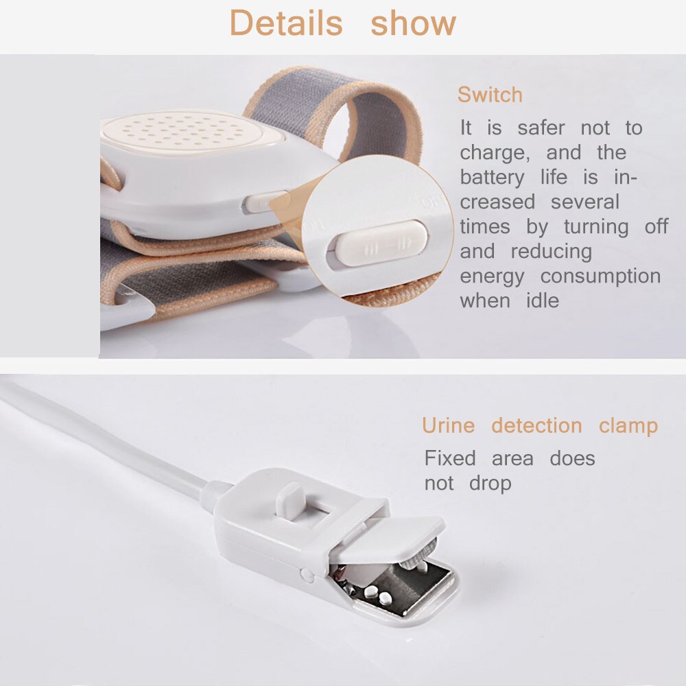 Superior Bed Wetting Alarm Adult Bedwetting Alarming Baby Enuresis Sensor Nocturnal Reminder Arm Wear Household Nursing