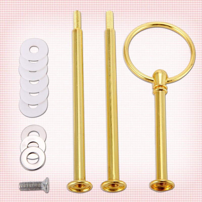 Mini Metalen Staaf 3 Floor Tiered Cake Voor Cake Stand Cake Holder Taarten EDNU888