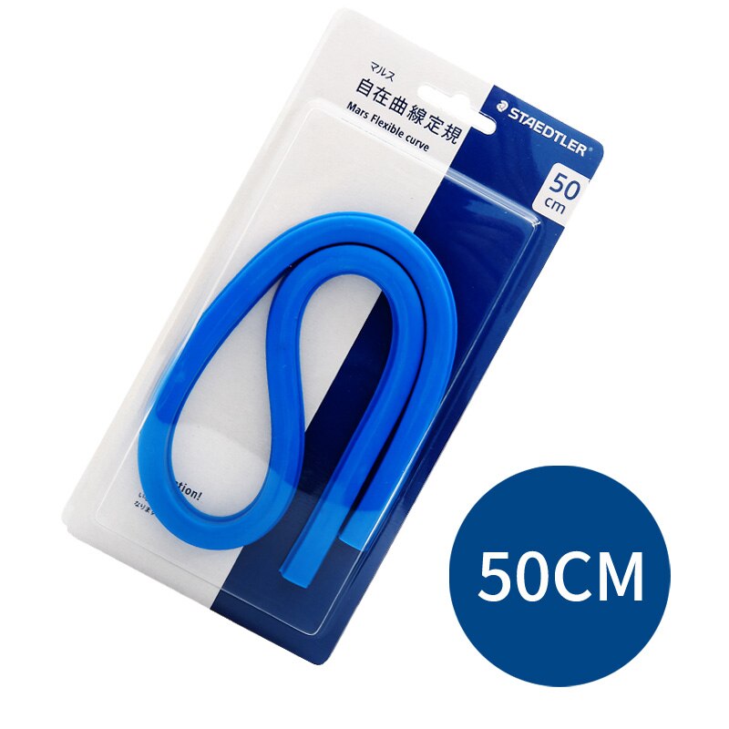 Staedtler Mars-Regla curva Flexible 971 62 30/40/50/60cm, herramienta mecánica de dibujo, suministros para oficina y escuela