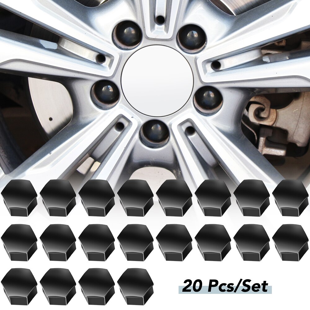 Couvercle de roue de voiture, couvercle de boulon de moyeu, capuchon de pneu automobile 17mm pour Volkswagen golf 4 5 6 7 POLO Tiguan PASSAT TOURAN Scirocco coccinelle