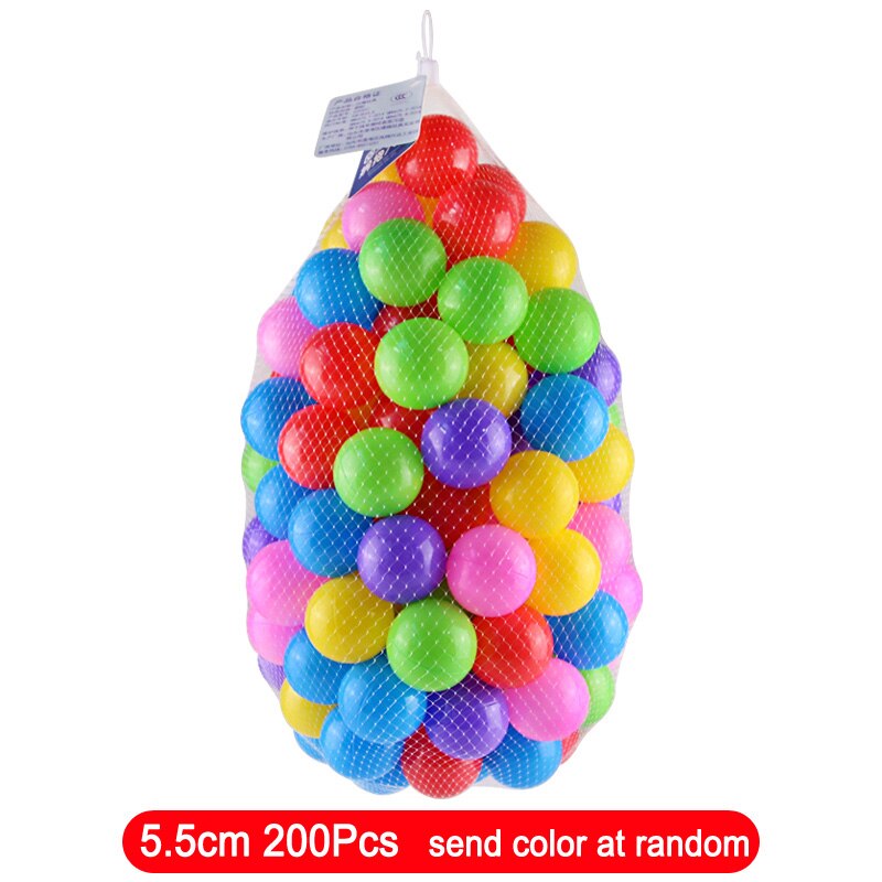 ! 25/50/100/200Pcs Baby Toy Ocean Ball Safe Non-toxic Tasteless Colorful Ball Toys Promote Your Baby's Understanding of Color: 5.5cm 200pcs 7c