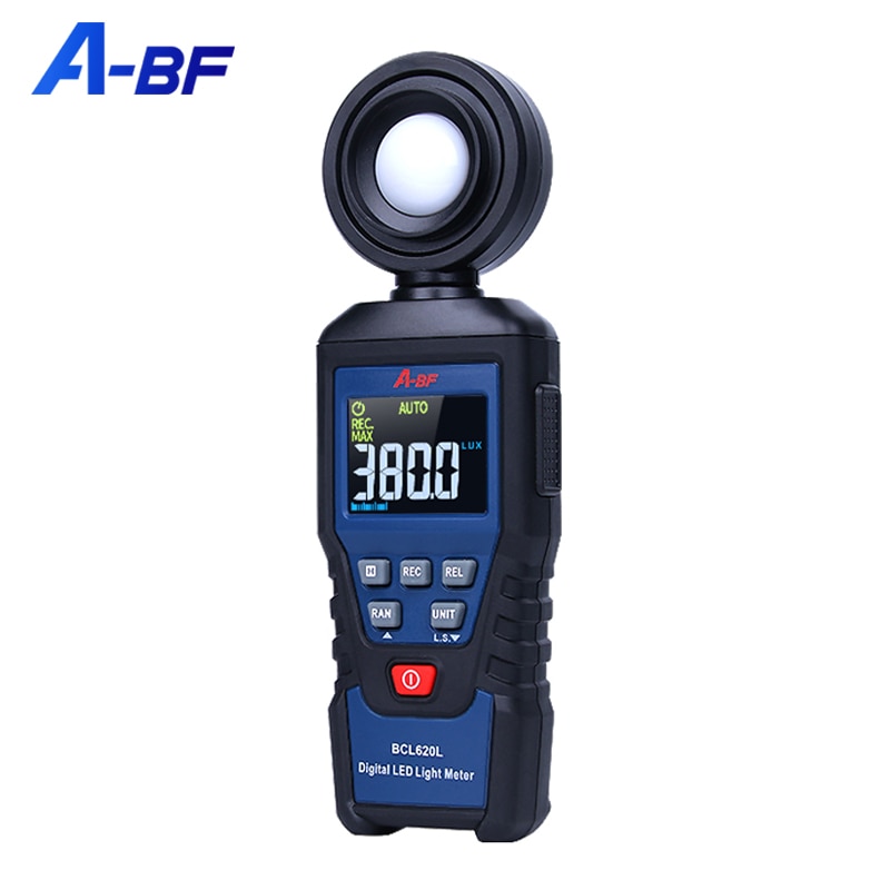 A-BF Digital Photometer Illuminometer Max Min Brightness Tester Luxmeter Photography Lighting Test Flow Light Meter Lux Fc Test