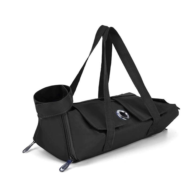 Portable and foldable pet carrying bag for cats, anti-scratch and bite, fixed cat bag for vaccination.: L / green