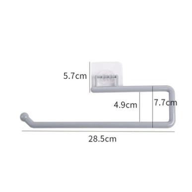 Keuken Tissue Houder Hangende Toiletrolhouder Keuken Papieren Handdoekenrek Badkamerkast Deur Haak Houder Organizer: Blauw