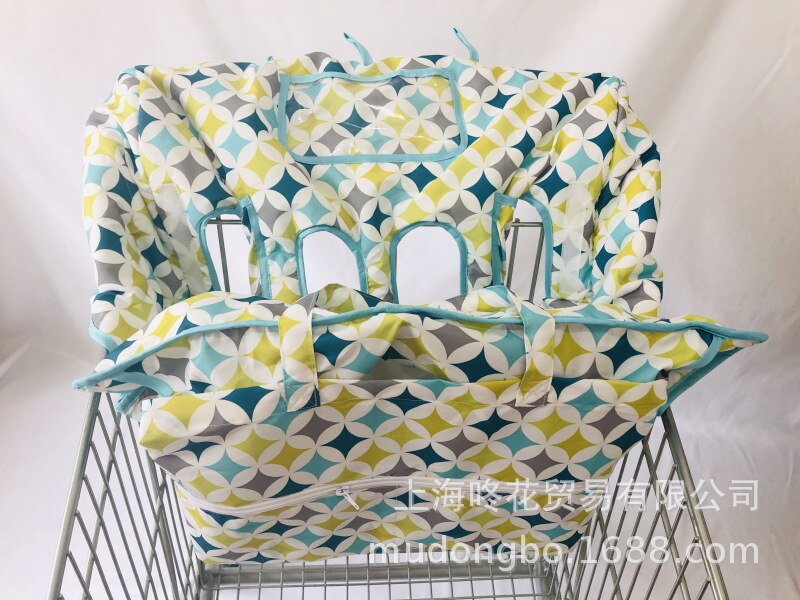 Couverture de caddie de supermarché pour bébé, Protection 2 en 1 pour enfants en bas âge, sac de courses pour bébé, transport de bébé, housse de tapis de chaise à manger