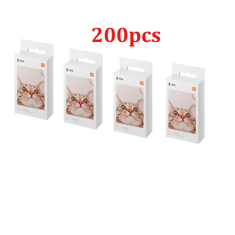 Carta per stampante tascabile originale Xiaomi ZINK stampa fotografica autoadesiva 10/20/50 fogli per stampante fotografica tascabile mini Xiaomi da 3 pollici