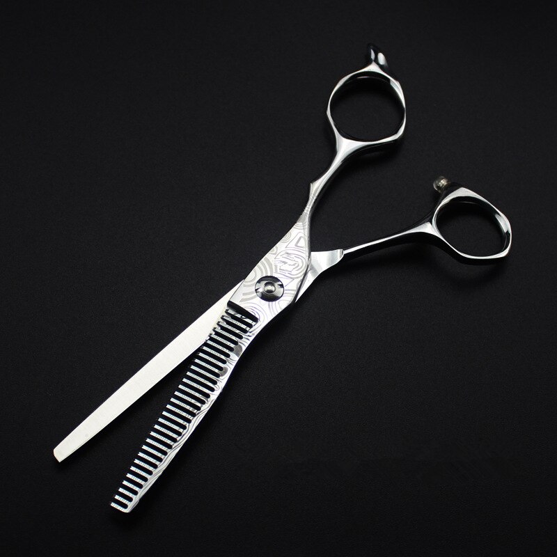 Damascus steel 6 '' hair salon scissors makeup cutting barber makas haircut thinning shears hairdressing scissors