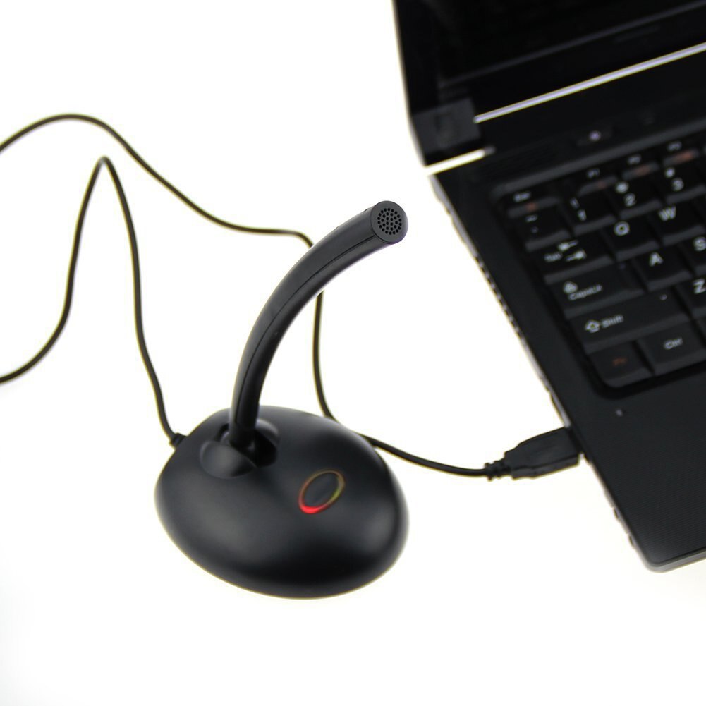 Mini USB Desktop Mic Professionnel Noise Reduction Studio Speech Microphone with Switch for PC Computer Laptop