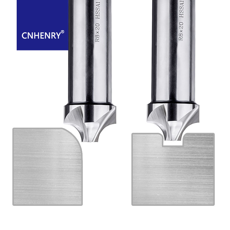 Fresa de extremo redondeado de esquina HSS, cortador de círculo de cuarto de radio de filete de ángulo R1 R2 R3 R4 R5 R16, herramienta de fresado