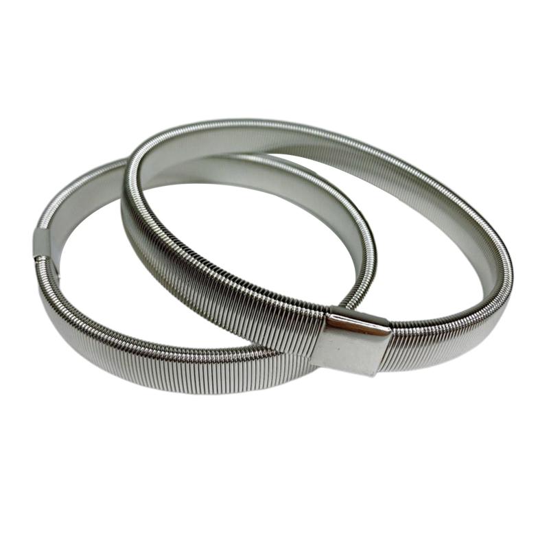 SUMERSHA 6 stuks shirt mouwhouders rekbare metalen armbanden