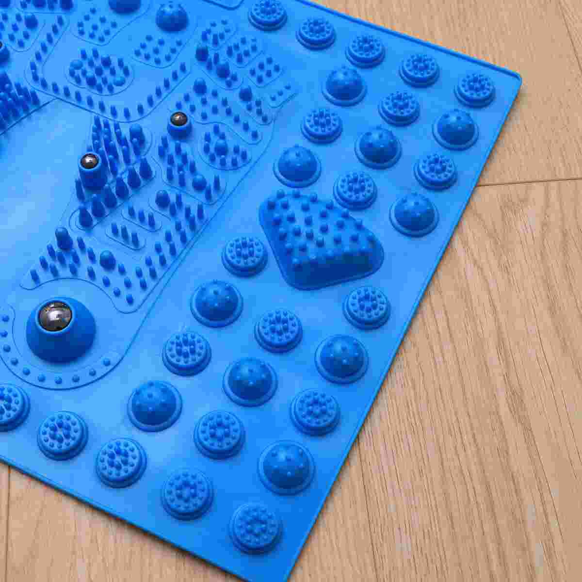 Reflex Mat Foot Massager Magnetic Therapy Toe Pressure Plate Pad Acupressure Relaxation Mat (Blue)
