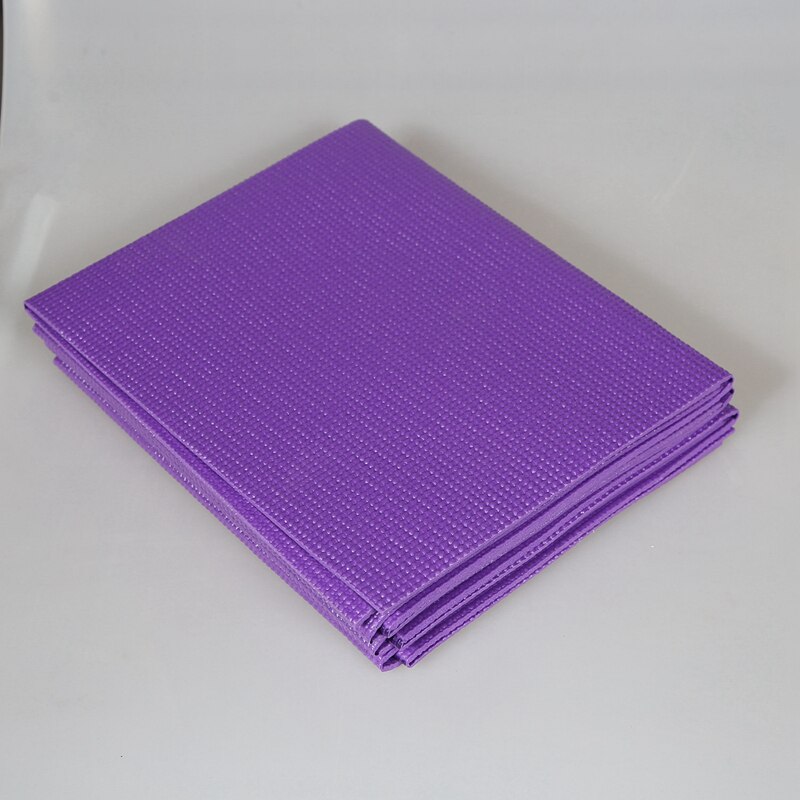PVC Foldable Yoga Mat Exercise Pad Thick Non-Slip Folding Gym Fitness Mat Pilates Supplies Floor Play Mat