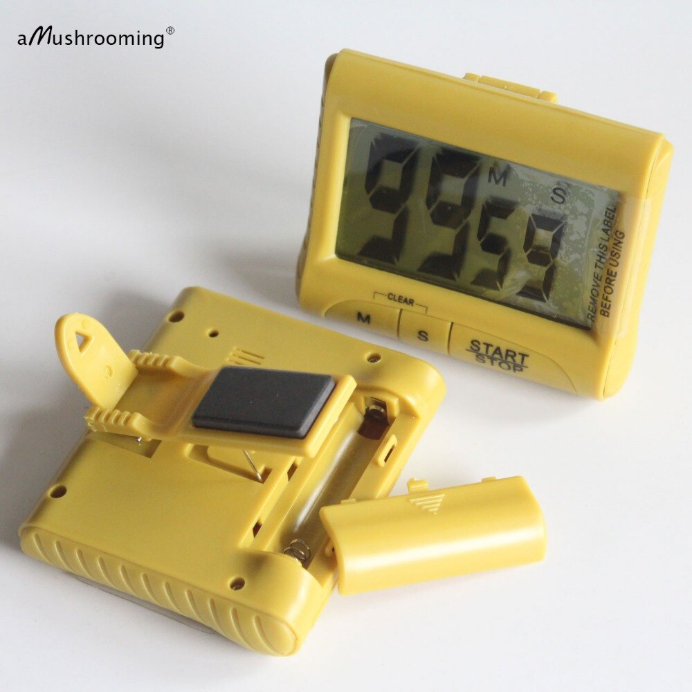 LCD Digital Cooking Kitchen Countdown Timer with Loud Alarm Large Clock Magnetic Cooking Timer Cute Kitchen Gadget Tool Decor