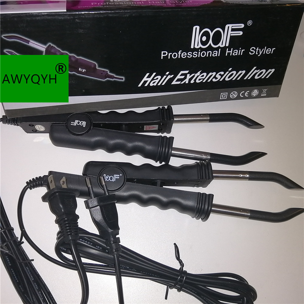 Loof hair extension iron keratin bonding fusion tools fusion heat connector tang