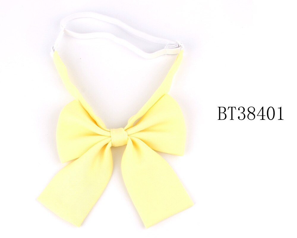Ladies Large Bowtie Oversize Bow tie For Women Uniform Collar Butterfly Bow knot Adult Solid Bow Ties Cravats Girls Red Bowties: BT38401
